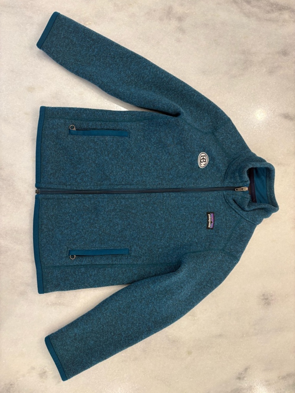 Patagonia x Beaver Creek Kids Teal Zip-Front Better Sweater Jacket (youth 5-6)